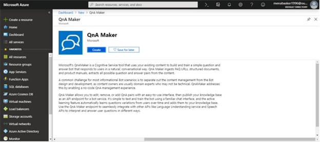 Create A Conversational Bot Using Azure QnA Maker Cognitive Service